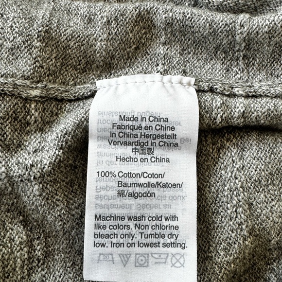 J. Crew Light Gray Cotton V-Neck Sweater XXL - Picture 8 of 9